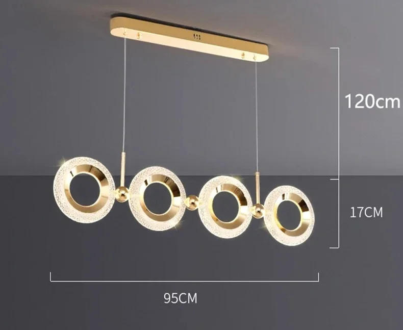 Description Picture 4 of itemModern minimalist circular pendant light home decoration Nordic luxury LED lights living room staircase indoor lighting fixtures