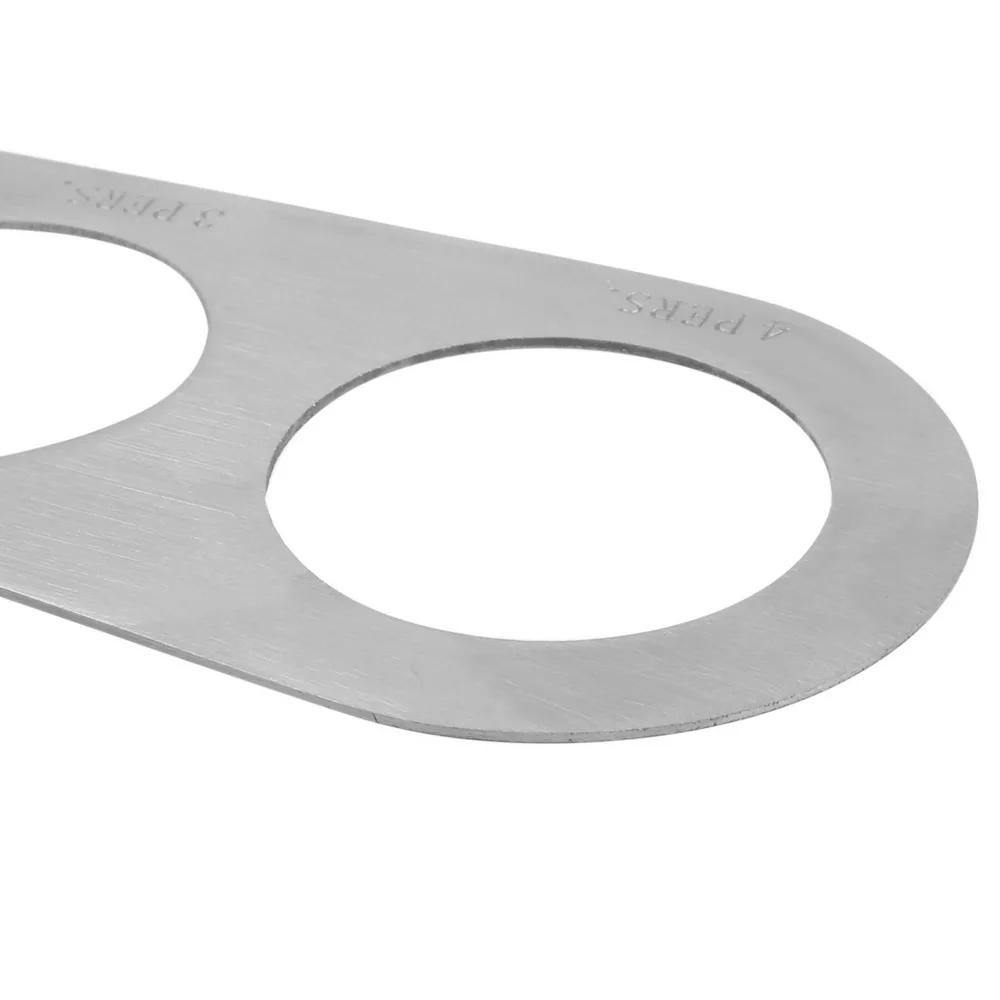 Description Picture 6 of item4 Holes Spaghetti Measurer Stainless Steel Kitchen Accessories 1Pcs Pasta Noodle Measure