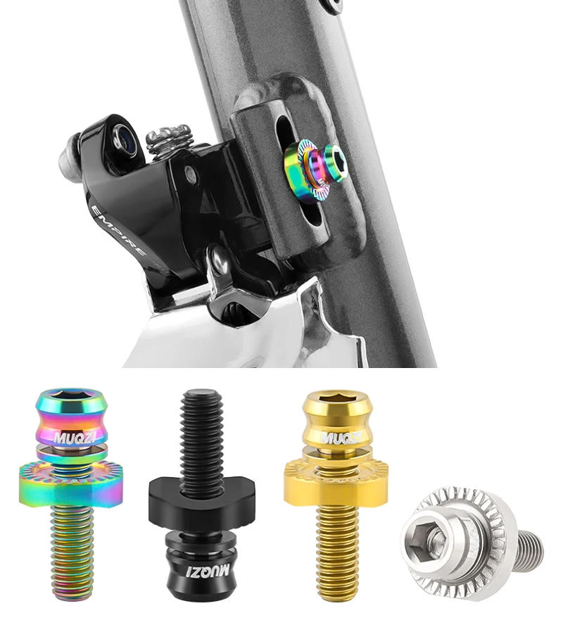 Description Picture 2 of itemMUQZI Titanium Bolts Front Derailleur M5x17mm Ultralight Fixing Screw with Washer Bike Front Shifter Clamp Bolt