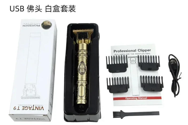 Description Picture 6 of itemUSB Rechargeable T9 Baldheaded Hair Clipper Electric Hair Trimmer 0mm Men Barber Hair Cutting