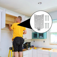 Spring Hinge Cabinet Self Closing Door Hinges Simple Stainless Steel Fire Self-closing Hardwares Closer Garage