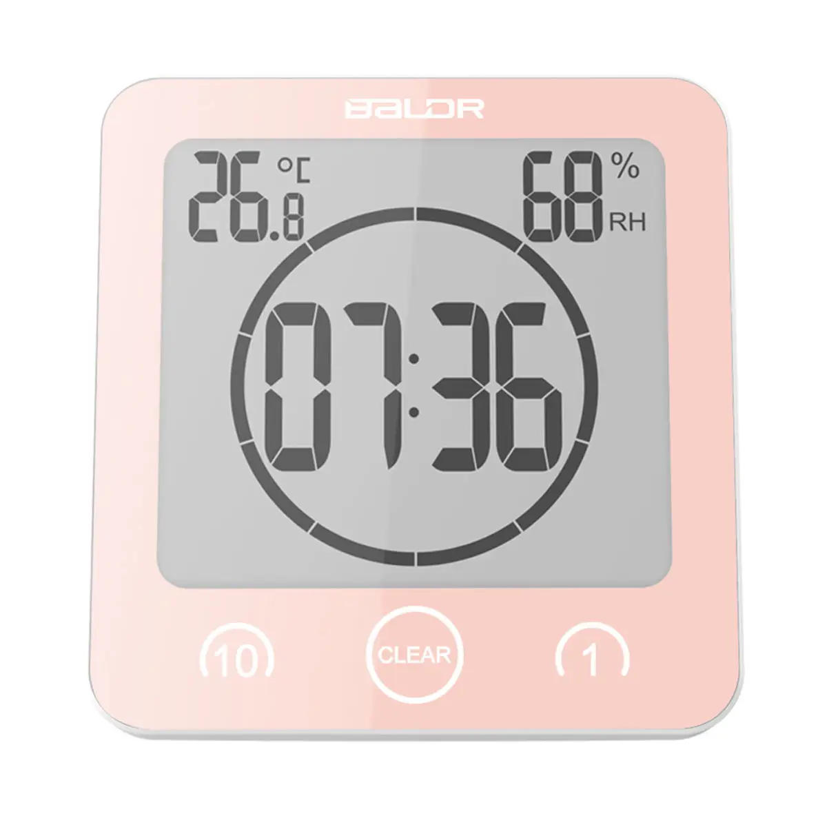 Description Picture 6 of itemDigital Shower Clock with Timer, Waterproof, Bathroom Clock Displays Time and Temperature, Battery Operated