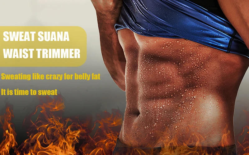 Description Picture 3 of itemMen Slimming Body Shaper Sauna Sweat Belt Waist Trainer Corsets Belly Girdle to Lose Weight Belly Fat Burner Burning Man