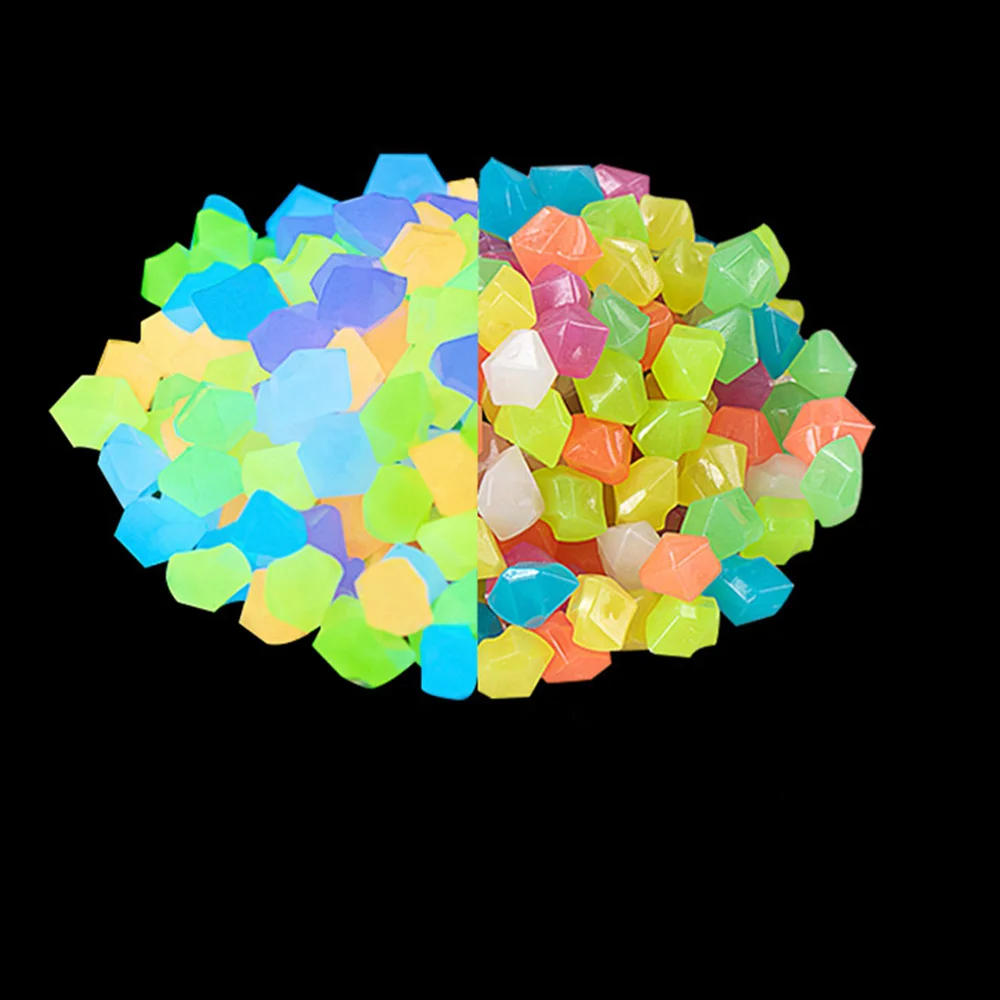 Description Picture 3 of item50/100/200Pcs Garden Decoration Pebbles Luminous Stone Glow In Dark Decorative Pebbles Outdoor Fish Tank Aquarium Decoration