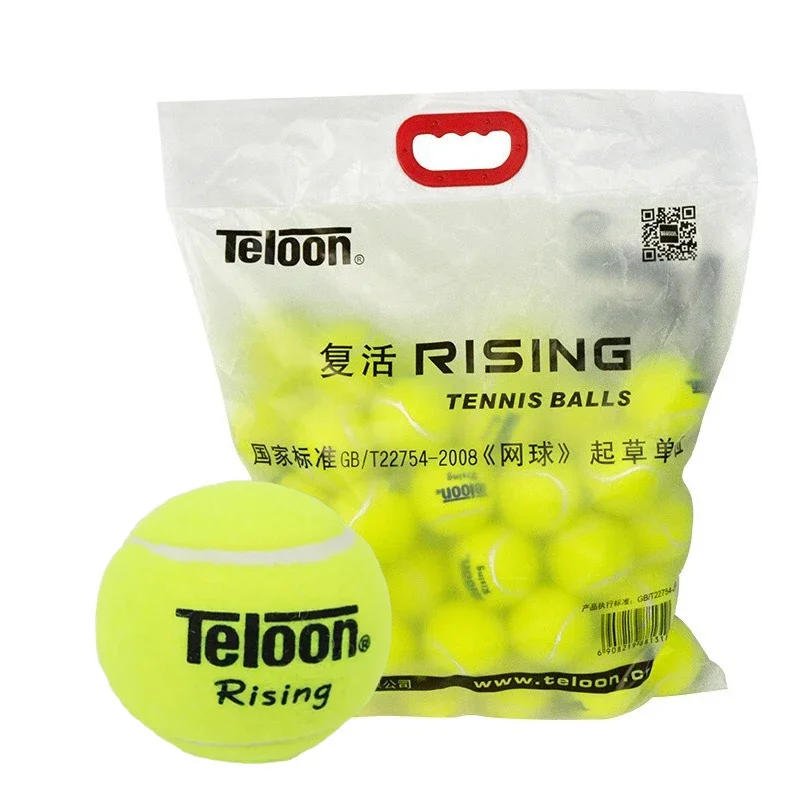 Description Picture 2 of item10Pcs Teloon Tennis Balls Rising Good Bounce for Advanced Player Amateur Competition Practice Training Wool Tennis Ball
