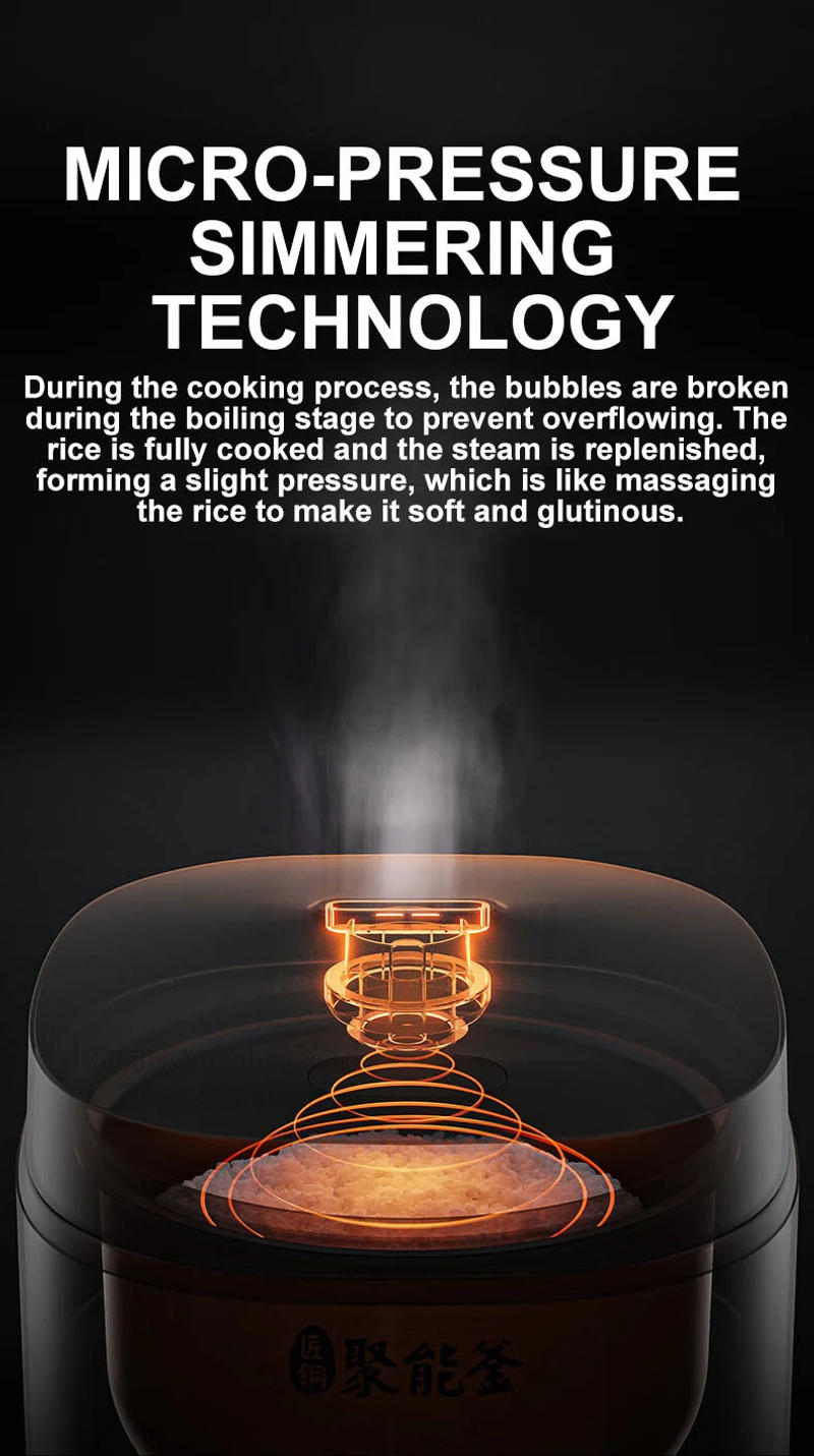 Description Picture 5 of itemMidea Rice Cooker 3L Capacity Electric Cooker Portable Multi-functional Kitchen Appliance Color Screen Button Multi Cooker