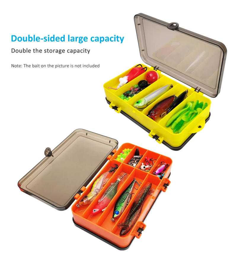 Description Picture 5 of itemNew Fishing Box Double sided Portable Sponge Pad Fly Lures Container Jig Head Hook Storage Bait Case Carp Accessories Box Tackle