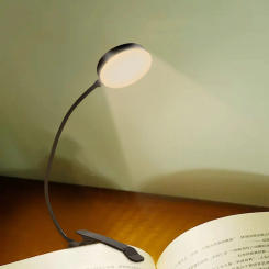 Rechargeable Table Lamp LED Clip Reading Lights Dimming 3 Modes Eye Protection for Work Reading Student Dormitory Night Lighting