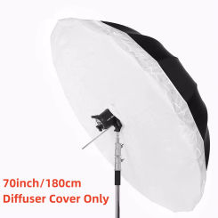 180cm 70" Softbox Light Diffuser White Fabric Cover for Studio Photography Umbrella Para Umbrella Diffusion(Diffuser Cover Only)