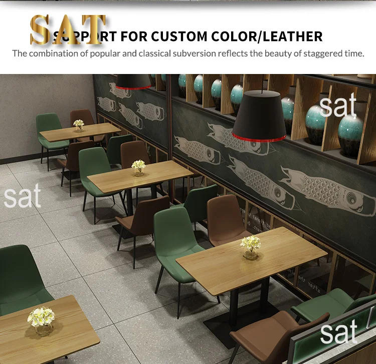 Description Picture 5 of itemModern minimalist vintage restaurant Tables and chairs Direct Factory Commercial restaurant furniture Cafe Bar use wholesale