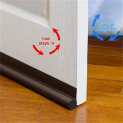 Door Bottoom Draft Stopper Adjustable Door Sweep Under Door Draft Blocker Insulator Weatherstrip House Acoustic Foam Seal Strip