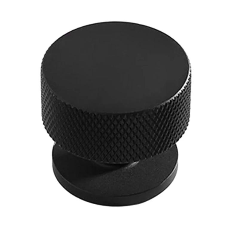 Description Picture 4 of itemHigh Quality Practical Brand New None Handle Handle Knobs Cupboard Drawer Kitchen Door Knob Knurled Black Silver