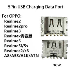 1PC For OPPO A1K Realme3 A8 Charging Port A5S Tail Plug C2 A35 A7N Realme 5 5I 5S C2 C3 C20 C20A C21 A15S AX5S Socket New Model