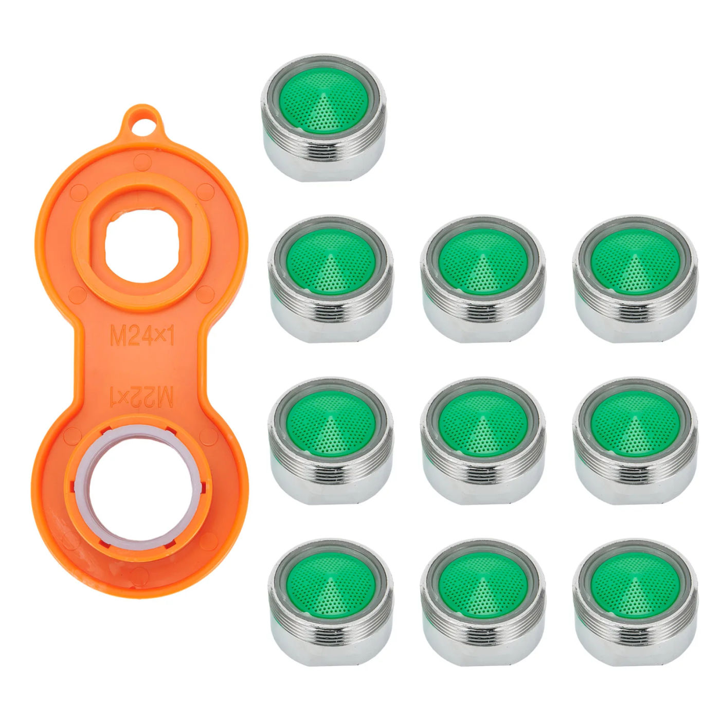 Description Picture 5 of itemBathtub Parts Faucet Aerator Faucet Nozzle 11pcs 24mm Outer Diameter M20/M22/M24/M24 External Thread Brand New