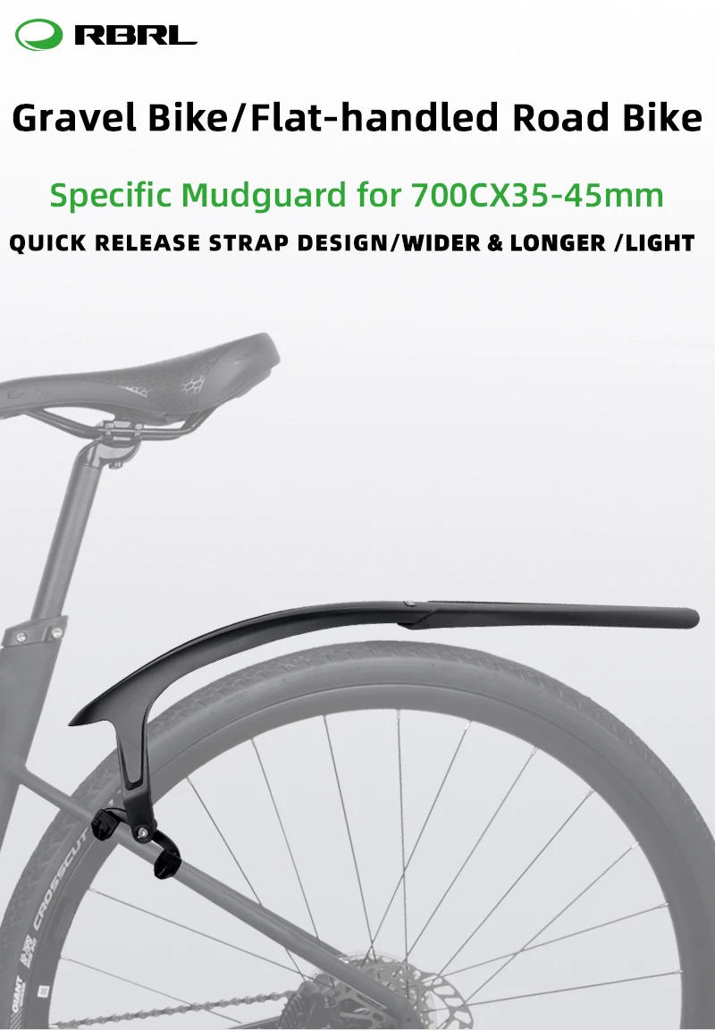 Description Picture 2 of itemRBRL Bicycle Mudguard 28 inch Bicycle Wings Gravel Road Bike Mudguard 700c Quick Release Bike Fender for Bicycle Accessories