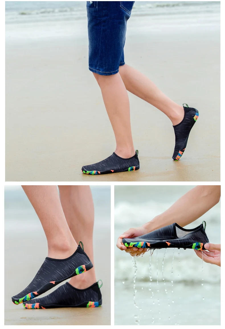 Description Picture 6 of item2023Yoga Sports Water Sneakers Unisex Swimming Aqua Seaside Barefoot Slippers Surf Upstream Light Quick-Drying Beach Water Shoes