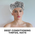 4 Pcs Aluminum Foil Cap Hair Care Hat Processing Headgear Women Deep Conditioning Tin Coloring Hats