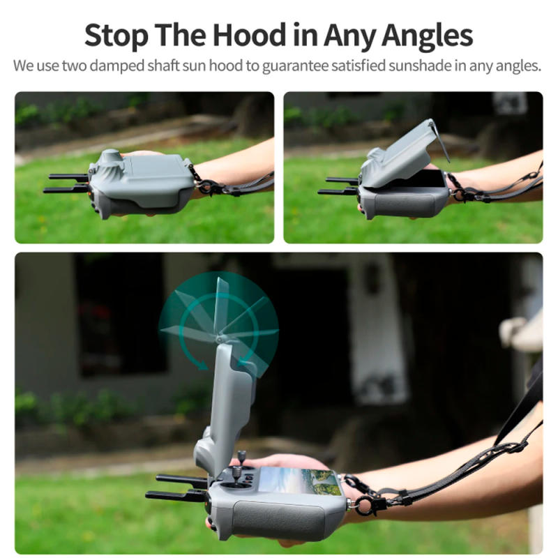 Description Picture 3 of item2In1 Sunshade for DJI Mini 4 Pro Remote Control Sun Hood Screen Protector Cover For DJI Air 3S/Air 3(RC 2) Drone Accessories