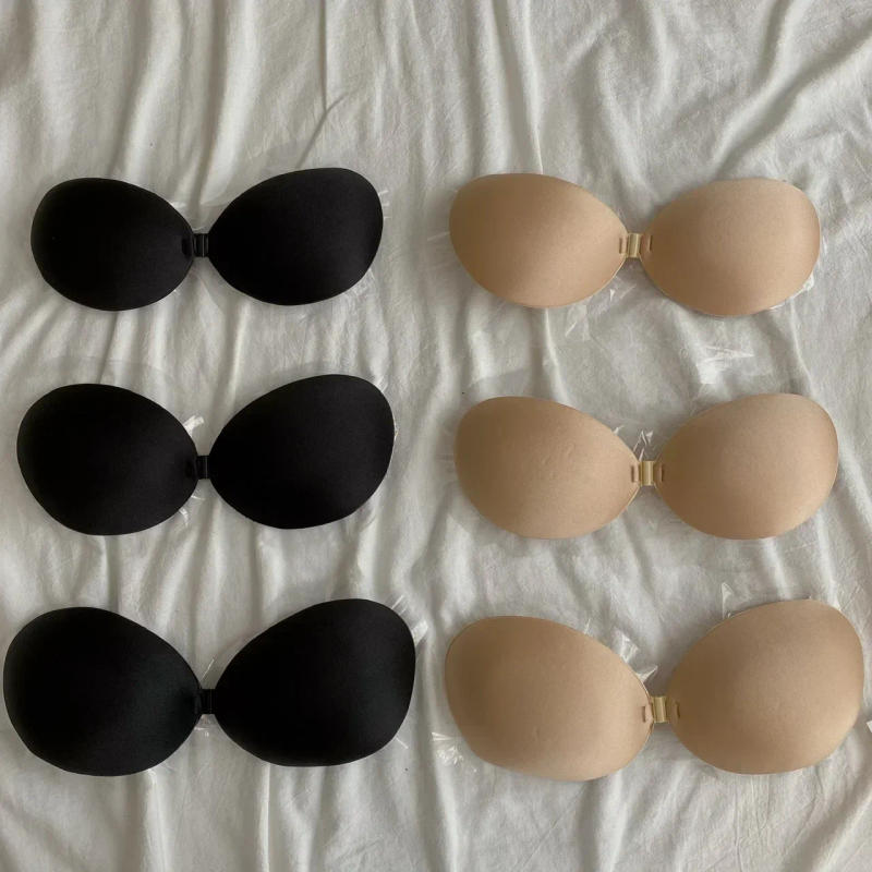 Description Picture 3 of itemInvisible Strapless Adhesive Stick Bra Strapless Push Up Bras Women Sexy Backless Lingerie Seamless Silicone Bralette Underwear