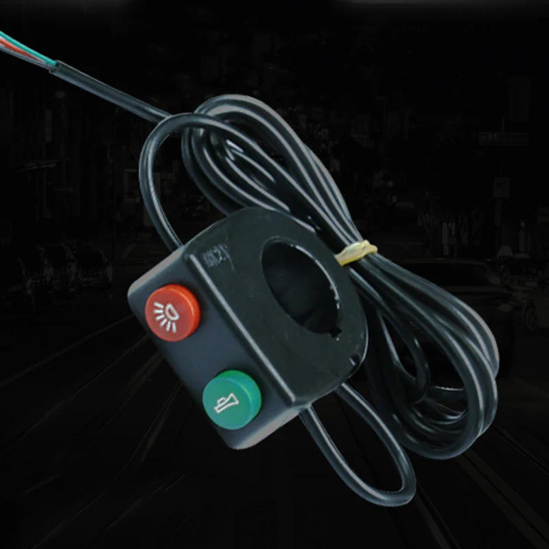 Description Picture 2 of item36/48V Electric Bicycle 4 LED Front Headlight With Horn EBike Light Scooter Lamp Electric Bicycle Accessories