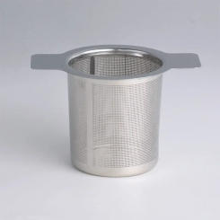 Double Handles Tea Infuser with Lid Stainless Steel Fine Mesh Coffee Filter Teapot Cup Hanging Loose Leaf Strainer