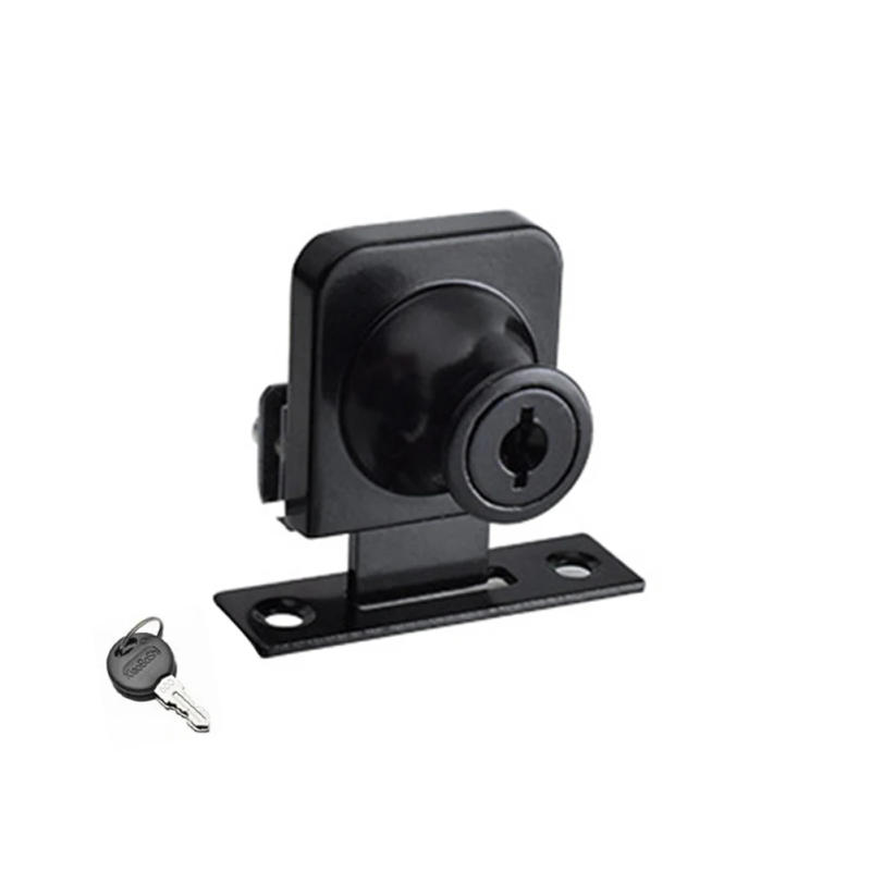 Description Picture 4 of itemShowcase Cabinet Lock Replacement Sliding Door Spare Parts 2x Key Accessories Black Cabinet Display Glass Door