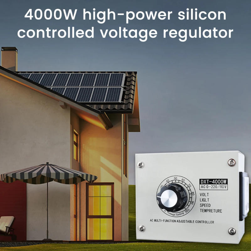 Description Picture 6 of itemAdjustable Voltage Regulator AC 220V 4000W SCR Adjustable Dimmer Speed Temperature Light Compact Variable Voltage Controller