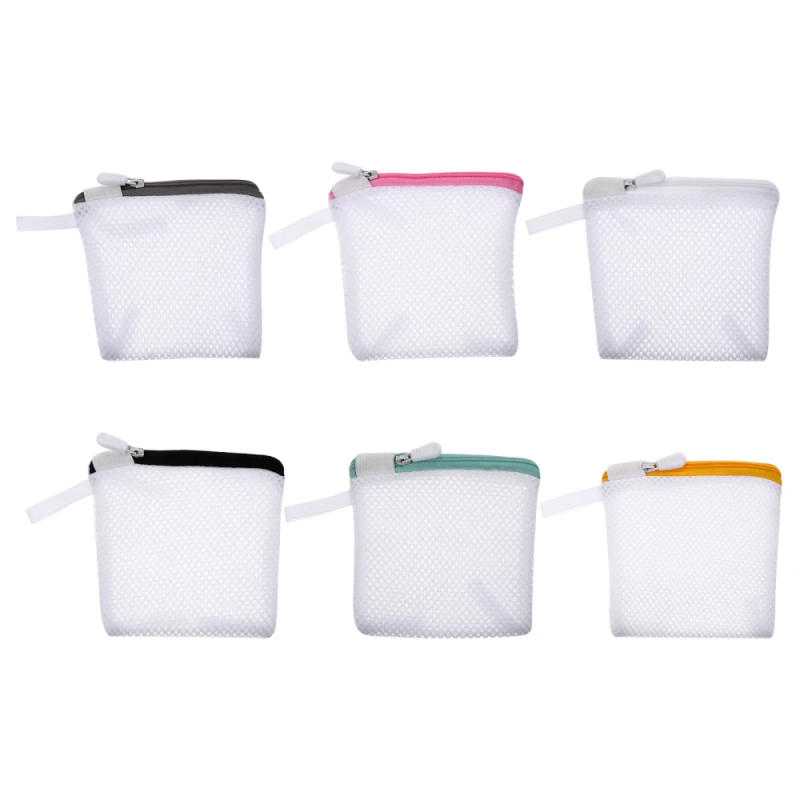 Description Picture 2 of item6pcs Foldable Portable Laundry Bags Travel Mini Mesh Bags Clothes Washing Net Storage Bags Pouches For Delicates Bras