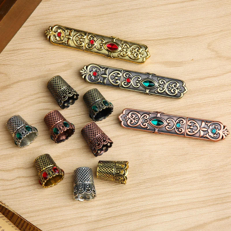 Description Picture 4 of itemVintage Scissors European Style Sewing Metal Needle Case&Sewing Awl Sewing Thimble for Embroidery and Craft Art Work
