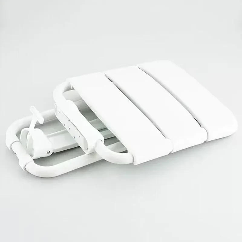 Description Picture 6 of itemWall Mounted Bath Stool Stainless Steel PVC Plastic Bathroom Wall Foldable Bench F olding Shower Chair Shower F olding Seat