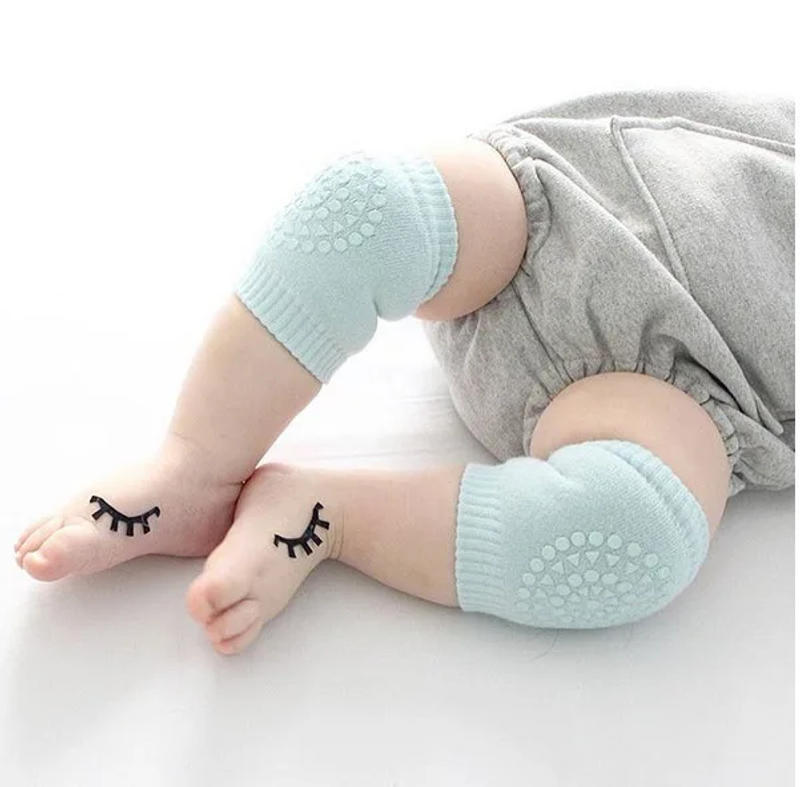 Description Picture 4 of item5Pairs Baby Knee Pads Toddler Crawling Anti-Slip Solid Infant Boys Girls Elbow Cushion Pad Safety Protector Toddler Leg Warmer