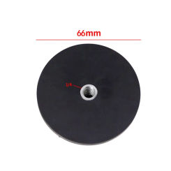 D66 D43 Magnet Base Rubber Covered 1/4 Screw Hole for Gopro Camera Bracket LED Flash Light Holder Phone Stand Monitor Mount Base