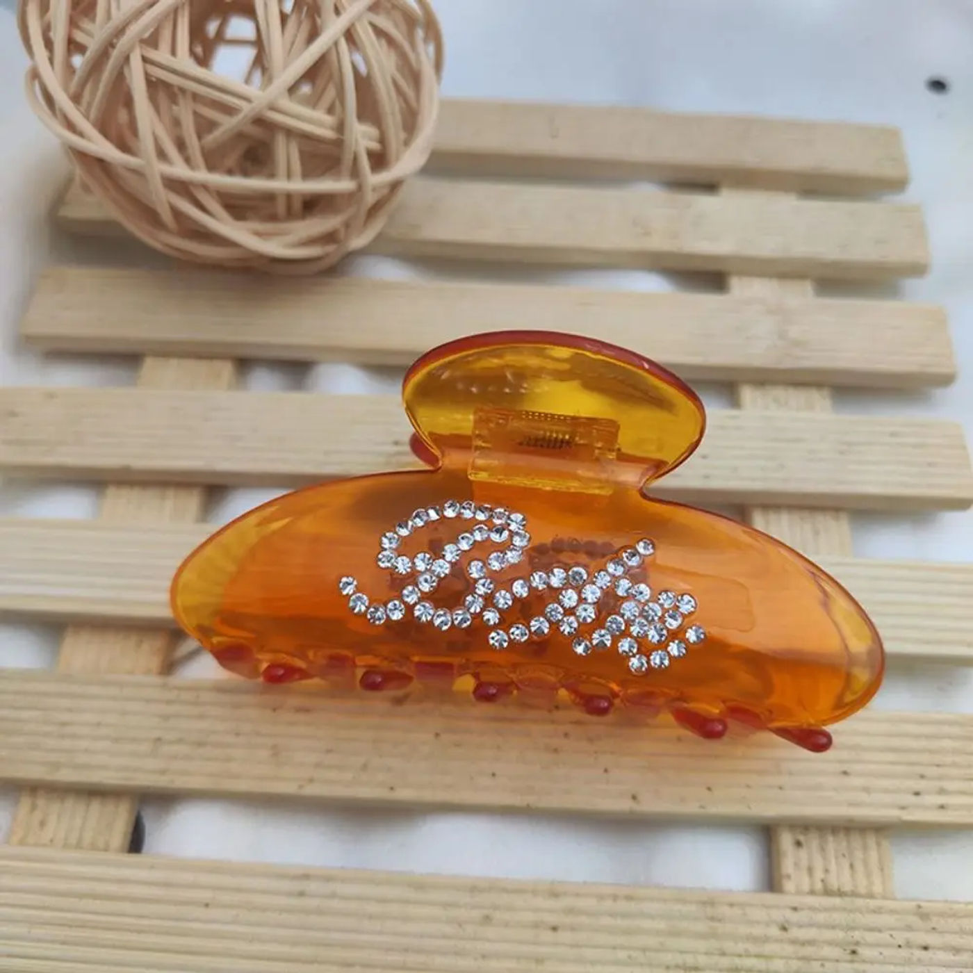 Description Picture 4 of itemHeadwear For Female For Girl Inlaid Rhinestone Korean Style Hairwear Hair Accessories Women Hair Clips Acetic Acid Hair Claw