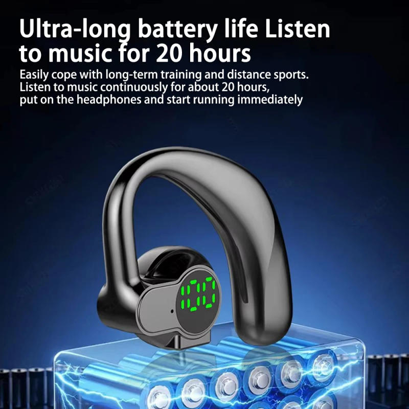 Description Picture 4 of itemNEW Bone Conduction Wireless Bluetooth Headphones Earphones With Microphone Handsfree Noise Canceling Headset