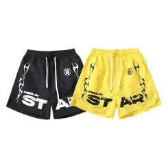 Fashion trend shorts men's summer loose casual pants Y2K basketball sports gym shorts 100% cotton unisex five pants pants pants