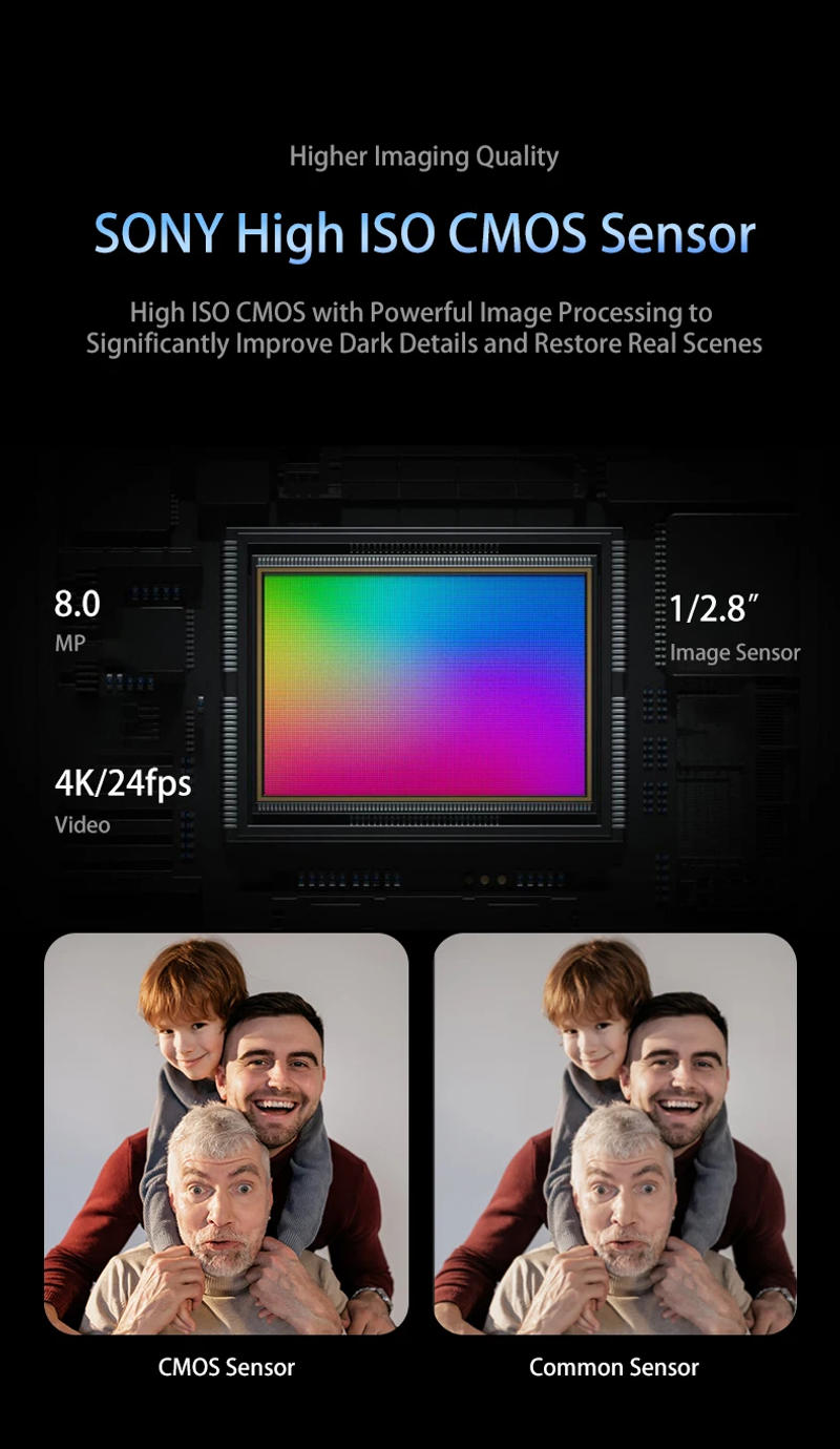 Description Picture 5 of itemOrdro 12X Optical Zoom Digital Camera Photo Video Camcorder 4K P Auto/Manual with Focus LED Flash Vlog Camara 2024 New Arrivals