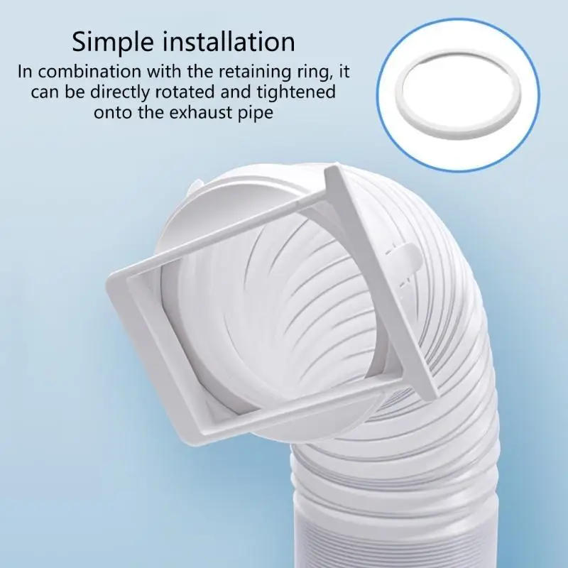 Description Picture 4 of item54HE Exhaust Hose Connector Sealing Exhaust Hose Coupler Square Air Conditioning Hose Coupler for Portable Air Conditioning