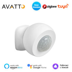 AVATTO Zigbee Smart Motion Sensor Detector Smart Human Body Movement Sensor APP Wireless Works With Alexa Google Home