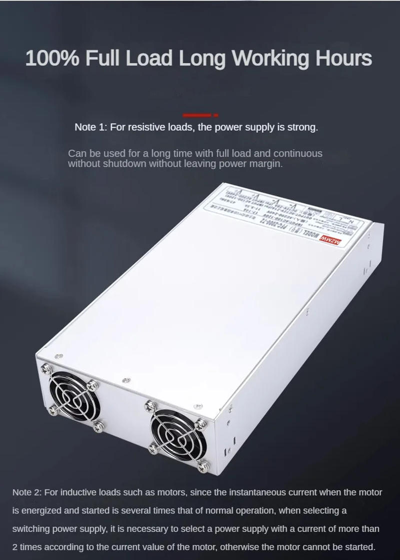 Description Picture 6 of itemMZMW PFC Switching Power Supply RSP 2000W 24/36/48/60/72/110/220V AC/DC Current&Voltage Adjustable Regulator Transformer SMPS