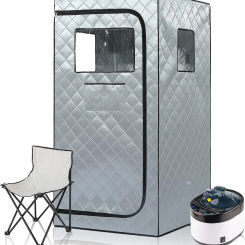 Portable Home Steam Sauna Box with 4L 1500W Steam Generator, Full Size Personal Sauna Tent for Home Spa Indoor Sauna Steam Room