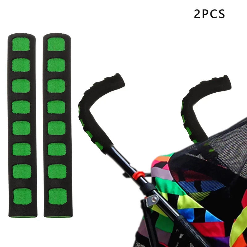 Description Picture 5 of item2Pcs Baby Stroller Accessory Stroller Handle Cover EVA Foam Trolley Armrest Cover Self-adhesive High-elastic Armrest Protection