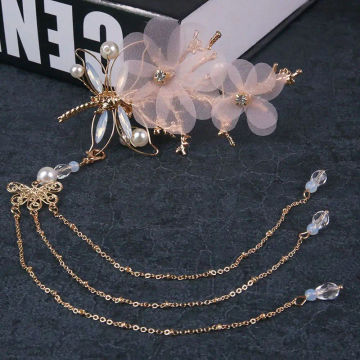 Style Butterfly Styling Tools Dragonfly Long Tassel Headwear Hair Clip Jewelry Hair  Styling Accessories Fashion Accessories