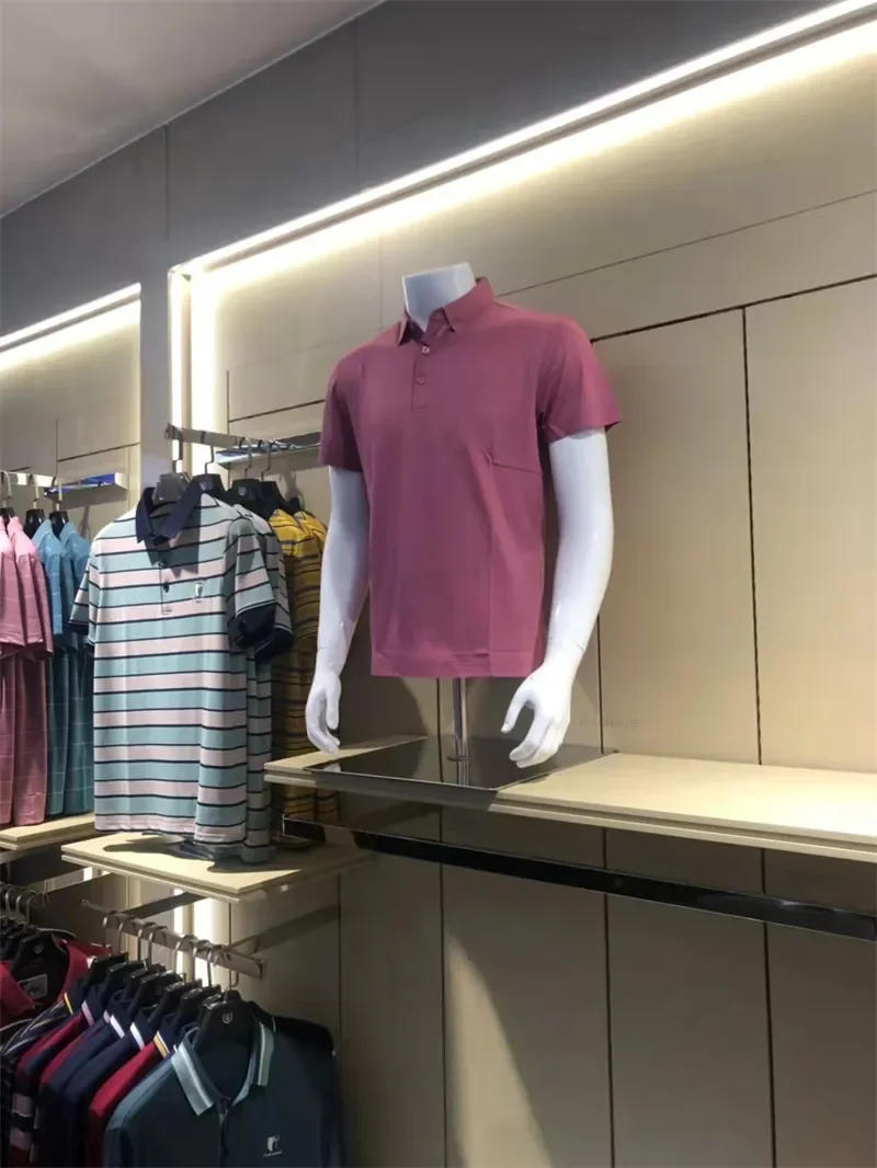 Description Picture 4 of itemMan Small Half Body Mannequins Shelf Clothing Store Male Fake Body Mannequin Props with Metal Base Fashion Window Display Stand