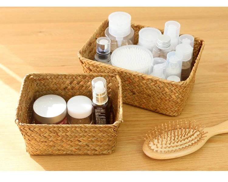 Description Picture 6 of itemWicker Weave Storage Basket for Kitchen Fruit Dish Food Bread Sundries organizer Rattan Picnic Container Storage Case WF