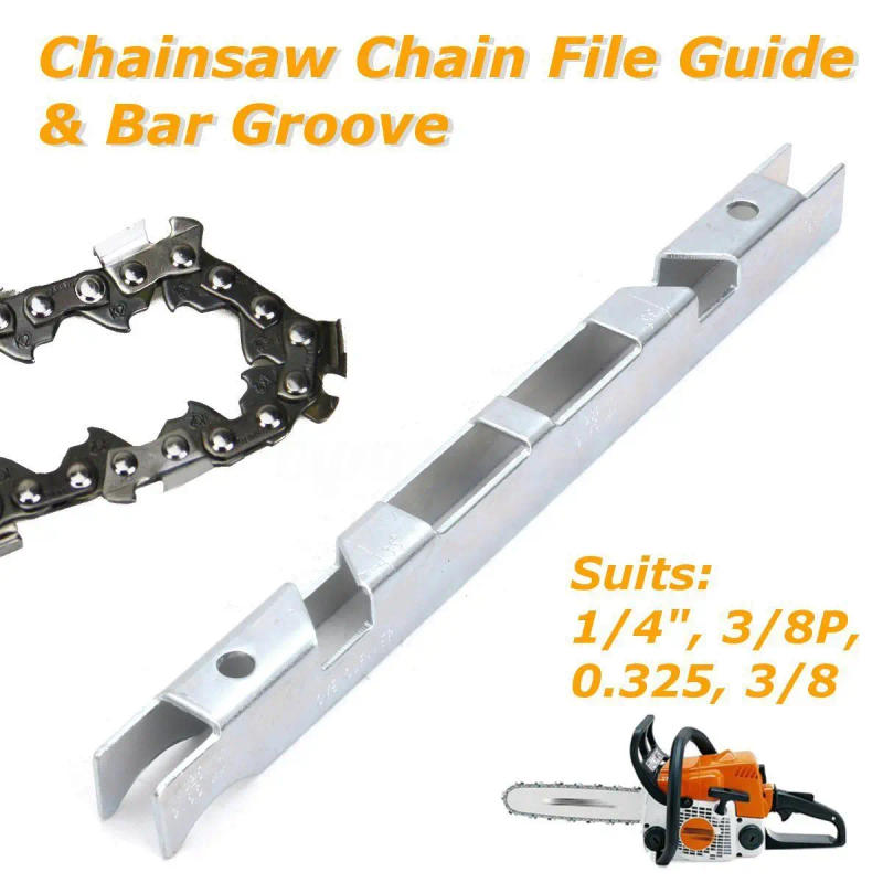 Description Picture 2 of itemChainsaw Chain Depth Gauge Guide Bar Groove 150x10x16mm For 1/4" 3/8" P 0.325" Chain Saws Part Woodworking Sharpening Tools