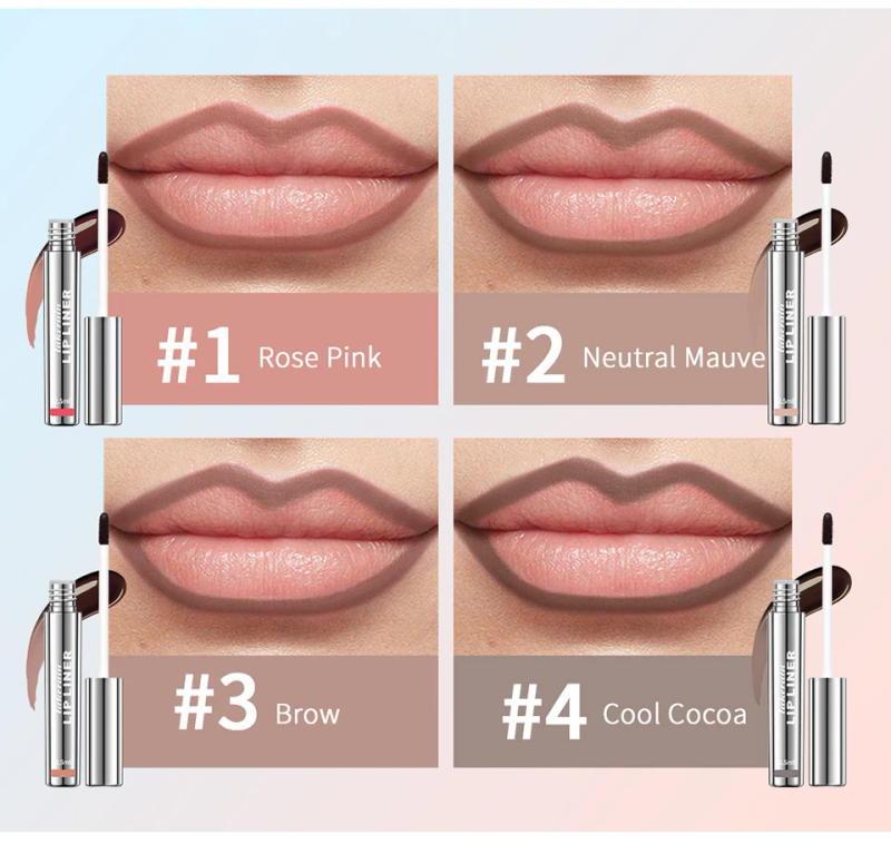 Description Picture 3 of itemWaterproof Lip Liner Peel Off Tattoo Lipgloss Waterproof Long Lasting Matte Lip Tint Brown Contour Tear-off Lips Stain Cosmetic