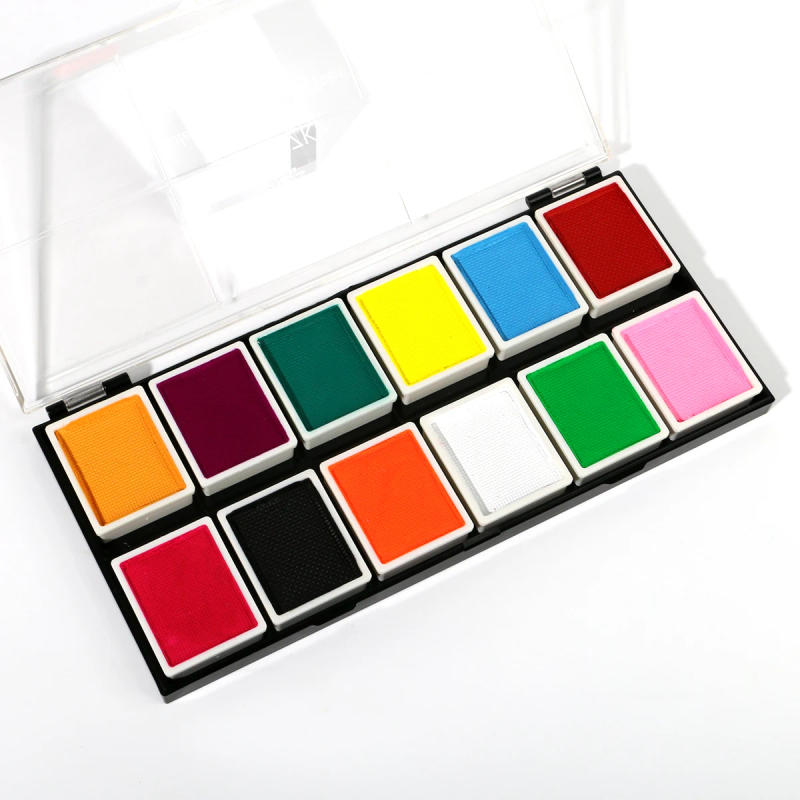 Description Picture 3 of itemBowitzki Professional Neon Face Paint and Body Paint 5 fluorescent colors 7 matte colors Halloween Makeup Facial Paint