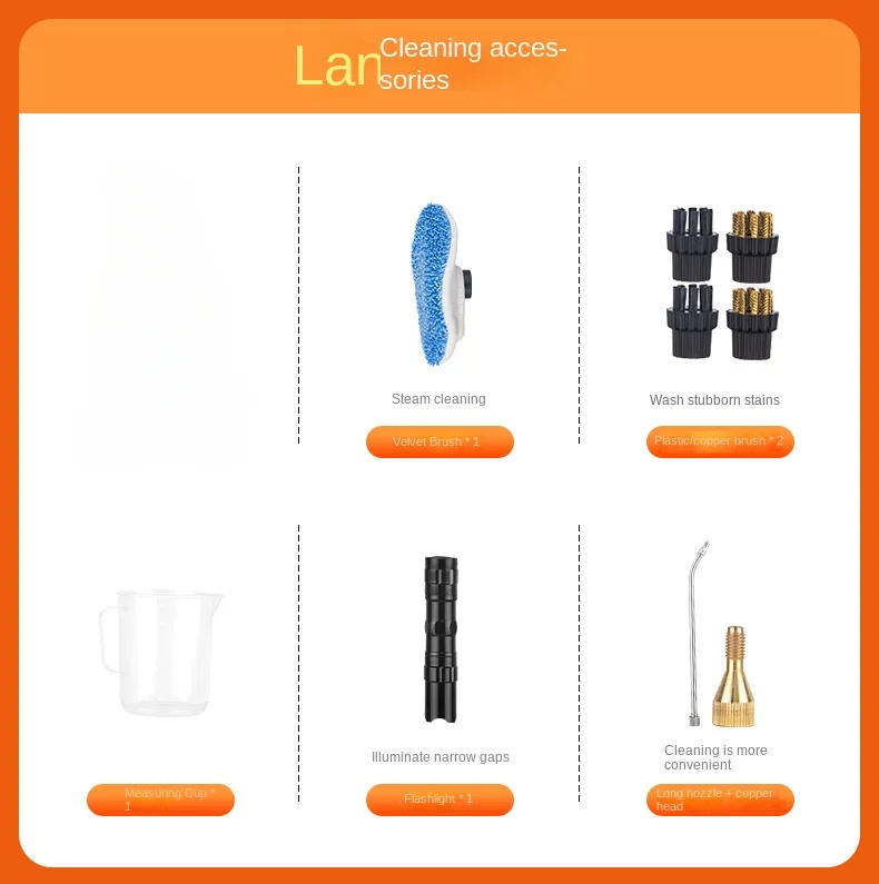 Description Picture 2 of itemHigh pressure high temperature steam cleaner range hood air conditioner home appliance deep cleaning tool household cleaning