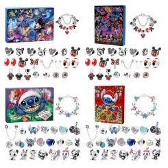 Advent Calendar 2024  Countdown Calendar New Year  Jewelry Making Advent Christmas Charm Bracelet Set D IY Christmas  Kids Gifts