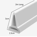 1-2M Bathroom Water Stopper Blocker Shower Dam Retaining Non-slip Dry And Wet Separation Flood Barrier Door Bottom Sealing Strip